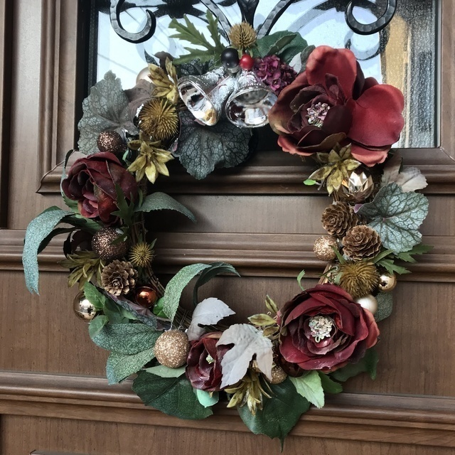 造花で作ったクリスマスリース: Green's Garden